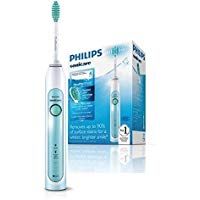 Philips SoniCare Healthy White HX6711/02 - Cepillo de Dientes Electrico Recargable, 2 Modos, 1 Cabezales, Cargador, Color Verde