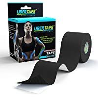 Kinesiol&oacute;gica UberTape (serie UltraBond s&uacute;per adherente) Vendaje 5ms/35ms x 5cms &ndash; Sin l&aacute;tex e hipoalerg&eacute;nica para mayor seguridad &ndash; Material resistente para un uso prolongado &ndash; Aguanta el sudor y al agua &ndash; Mejora el rendimiento y disminuye el dolor