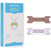 Incutex 50x tiras nasales contra los ronquidos tiritas nasales antirronquidos para respirar mejor, talla L