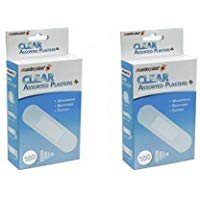 Masterplast - Lote de 2 tiritas transparentes surtidas (200 en total)