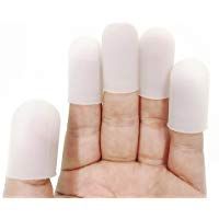 Rocita - Protectores de Dedos de Silicona para Proteger la Piel Agrietada y Seca, 10 Unidades