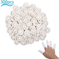 Protegetor dedo l&aacute;tex，ZERHOK，300pcs,manga dedo desechable, Latex Finger Cot para pegar el pegamento,planchar la ropa o hacer artesan&iacute;a.