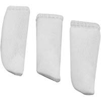 Vaorwne 2" largo Cunas de dedos de tela blanca antiestatico de proteccion 100pzs