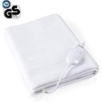MaxKare Calienta Camas El&eacute;ctrico Individual 150 x 80cm Manta Electrica 3 Niveles de Temperatura Sistema Protecci&oacute;n por Sobrecalentamiento Poli&eacute;ster Lavar a M&aacute;quina
