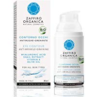 Zaffiro Organica 30ml Contorno de Ojos BIO Antiarrugas con Acido Hialuronico y Colageno Reduce Arrugas Bolsas Ojeras Patas de Gallos e Hinchaz&oacute;n | Antifatiga Drenante e Hidratante | Hombre y Mujer