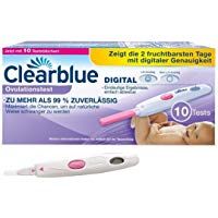 Clearblue - Test de ovulaci&oacute;n digital, 10 unidades y paquete econ&oacute;mico de 50 tests de ovulaci&oacute;n con sensibilidad &oacute;ptima 20 mIU/ml