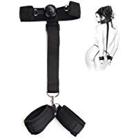 WJkuku Correas de sujeci&oacute;n Ajustables - Kits de Vendaje con Esposas c&oacute;modas (Negro)