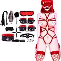 Huaqiang Nuevo Juego de Peluche Traje de Juguete ， Nylon Leather SM Kit Set ， Sexual Desire Herramienta de actualizaci&oacute;n para la diversi&oacute;n 11PCS Set