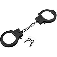 Tinksky Esposas sexuales de pl&aacute;stico con llaves Pu&ntilde;os adultos con servidumbre Restricciones de cama de juguete para parejas Juego de rol (Negro)