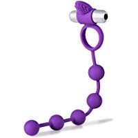 Utimi Bolas Anales Anillo Pene de M&uacute;ltiples Funciones Unisex con Vibrador de la Bala Juguete del Sexo