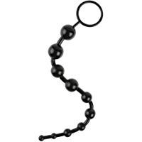 VANKER Juguete Sexy Vagina Plug Play Juegue Anillo De Anillo Novelas Jalea Anal Estimuladores De Perlas -- Negro