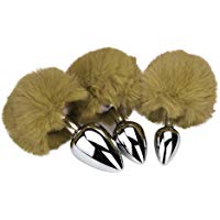 LHWY-Plug Anales Plug Anales Cola Mujer Principiante Plug Anales Cola Bunny Plug Anales Set/3 Pieza Juguete Sexual Hombre Y Mujer