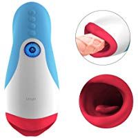 Dispositivo de masaje autom&aacute;tico el&eacute;ctrico para hombres que se calientan con funci&oacute;n de aspiraci&oacute;n como boca con 10 modos de vibraci&oacute;n