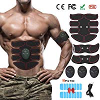 E&S Electroestimulador Muscular Abdominales,Masajeador El&eacute;ctrico para Cintur&oacute;n,e&s electroestimulador muscular recambios,Abdomen/Brazo/ Piernas/Cintura Entrenador Muscular, USB Recargable (Hombre/Mujer)
