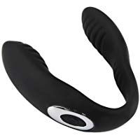 LJFG Vibrador de las parejas recargables del USB, vibrador impermeable de 10 velocidades para el Massager del vibrador de los juguetes del sexo de las mujeres (Negro)