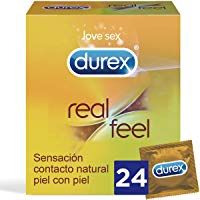 Durex Preservativos Real Feel 24 Condones Sensitivos sin Latex