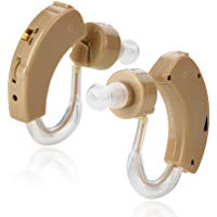 Amplificador auditivo de sonido BTE (detr&aacute;s de la oreja) tama&ntilde;o supermini de MEDca que realza el sonido para una mejor audici&oacute;n (par)