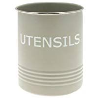 Home Sweet Tin - Bote para Utensilios de Cocina, Color Crema