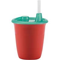 Trudeau Maison Leon Vaso para ni&ntilde;os, vaso con tapa y pajita, 265 ml