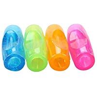 tankerstreet, varios colores Candy de goma suave silicona Pen Pencil Grips gripers escritura SIDA para est&aacute;ndar de bol&iacute;grafos ni&ntilde;os ni&ntilde;os Aldult Ancianos Pack de 4&nbsp;piezas azul verde rosa naranja