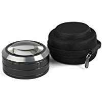 Lupa pisapapeles con 3 LED (4,5x, aluminio)