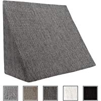 XL Almohada de cu&ntilde;a para sala de estar y dormitorio, coj&iacute;n de lectura, almohada de relajaci&oacute;n, respaldo flexible, cojines de embarazo, almohadas de lactancia//para tumbarse y sentarse (gris)