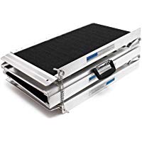 Rampa silla ruedas 122cm 270kg doble plegable aluminio coche acceso veh&iacute;culo transportable port&aacute;til