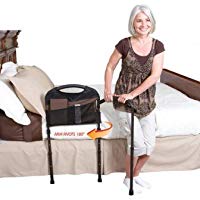 Stander 5850&nbsp;Barra para transferencia de cama Mobility Rail con un apoyo de suelo