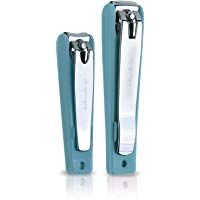 Beter Corta&uacute;&ntilde;as con Dep&oacute;sito para Manicura y Pedicura de Color Azul - 1 pack