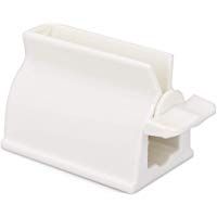 kwmobile Exprimidor de pasta dental reutilizable - Exprimidor de tubos de pasta de dientes - Dispensador con mango giratorio blanco