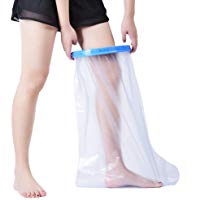 Aozzy Protector de yeso protecci&oacute;n Impermeable de escayola para ducharse/ba&ntilde;arse mantenga el vendaje fundido seco (Largo Pierna adulto)