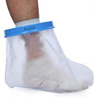Aozzy Protector de yeso protecci&oacute;n Impermeable de escayola para ducharse/ba&ntilde;arse mantenga el vendaje fundido seco (pie adulto)