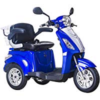 Lunex Scooter Electrico Movilidad Reducida Triciclo/Scooter RECREATIVO Minusvalido Mayores 3 Ruedas Adulto con Asiento hasta 25km/h 48V 80AH 500W
