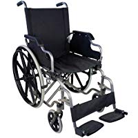 Mobiclinic Silla de Ruedas Plegable | autopropulsable | reposabrazos abatibles | Color Negro | Ancho 43 y 46 cm | Mod. Giralda