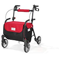 Delta Sport - Andador con ruedas (plegable, con cesta para la compra, con freno, con timbre)