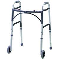 Drive Medical WA009 - Andador plegable con ruedas delanteras