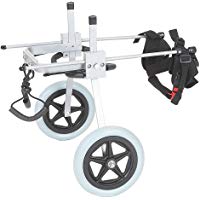 Silla de ruedas ajustable para perro,con altura de la cadera: de 20,32 cm a 66,04 cm, peso de 0 a 45 kg, para perros que tienen rehabilitaci&oacute;n en sus patas traseras