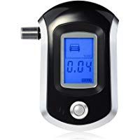 VicTsing Nueva Policia de Nueva Alcoholimetro digital Probador tester detector del alcohol de la respiracion, 5 boquillas desechables