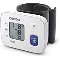 OMRON RS1 - Tensi&oacute;metro de mu&ntilde;eca para uso dom&eacute;stico o externo, color blanco