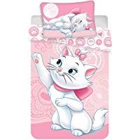 Marie Aristocats - Juego de funda n&oacute;rdica y funda de almohada (100 x 135 cm y 40 x 60 cm)