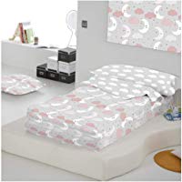COTTON ARTean Saco nordico con Relleno LUNITAS para Cama 90 x 190/200 + 1 Funda de Almohada. Saco Unido a la Bajera con Cremallera. con Relleno n&oacute;rdico.