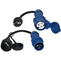 MENNEKES H07RN-F Adaptador Enchufe Hembra CEE, 2 unidades, 230&nbsp;V, camping, Barco, 3&nbsp;x 2,5&nbsp;mm&sup2;, 16&nbsp;A