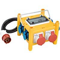 Brennenstuhl 1153660301 - Distribuidor de corriente port&aacute;til compacto (BSV 3 - FI/16 IP 44)