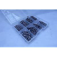 230 varios A2-70 Pozidriv de acero inoxidable en un compartimento tornillos rosca chapa caja.