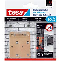 Tesa adhesivas Tornillo para muros y piedra, potencia de sujeci&oacute;n 10&nbsp;kg, 2&nbsp;unidades, 77908-00000-00