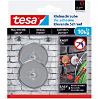 Tesa adhesivas Tornillo para muros y piedra, potencia de sujeci&oacute;n 10&nbsp;kg, 2&nbsp;unidades, 77909-00000-00