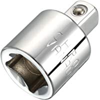 sourcing map 3/8 Pulgadas (F) A 1/4 Pulgadas (M) Drive Ratchet Socket Adapter Extension Bar, Cr-V
