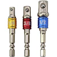 MINHER 8 parte Adaptador Tuerca hexagonal tap&oacute;n z&oacute;calo del destornillador del adaptador Tuerca de enchufe adaptador conjunto 1/4 ",/1/2",/3/8 "
