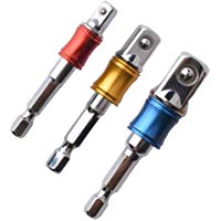 Gunpla Adaptador Convertidor para Llave de Carraca 1/4" Hex-1/4" 3/8" 1/2" Llave de Vaso Hexagonal V&aacute;stago Bits Set
