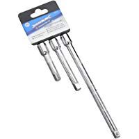 Silverline 598440 - Vaso est&aacute;ndar para llaves, 3 pzas Vaso 1/4"